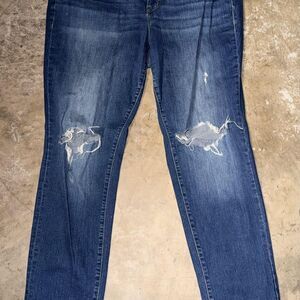 Torrid Boyfriend Straight Ripped Jeans Size 16R Vintage Stretch
